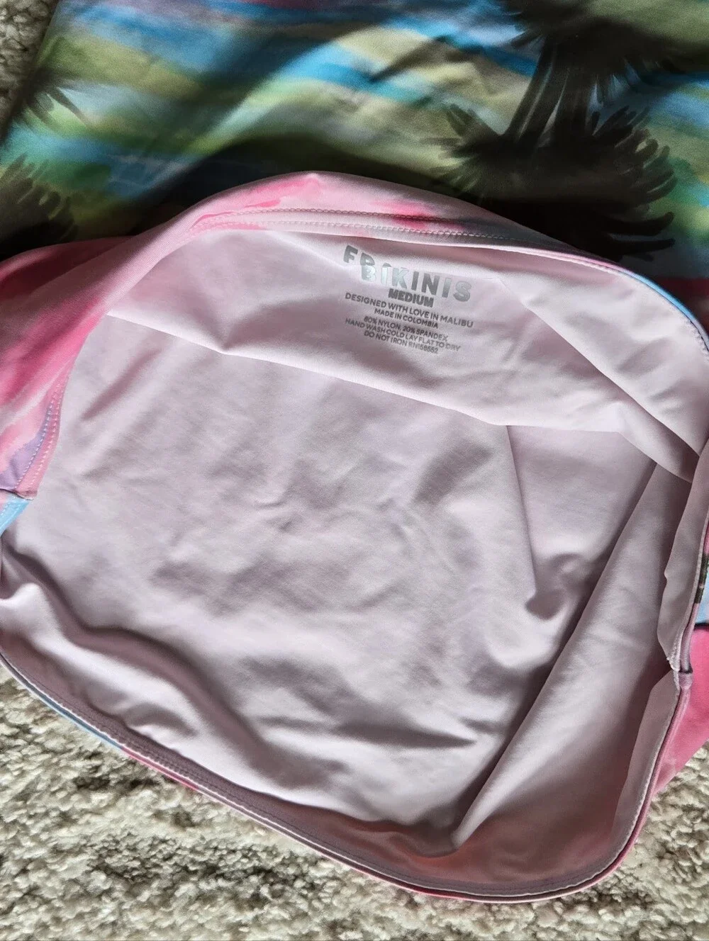 Frankie's Bikinis Peace Strapless Swim Top